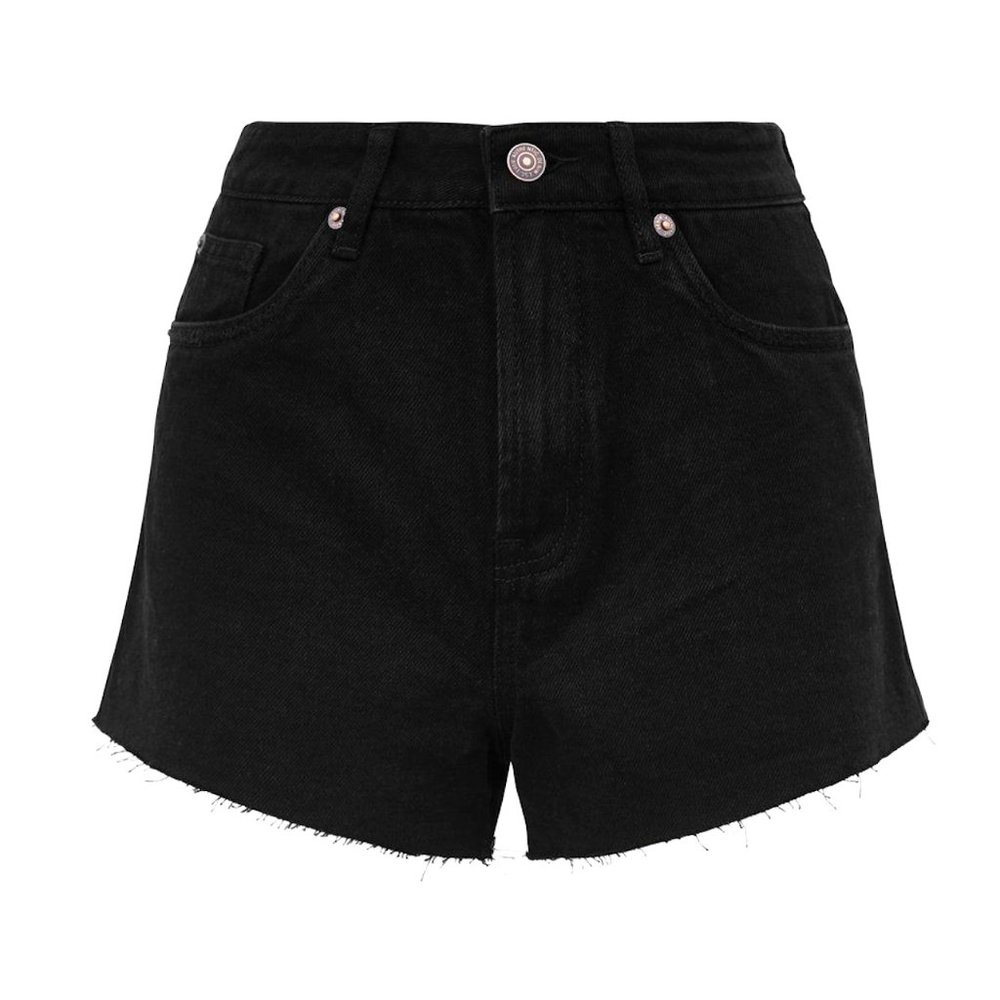 ASOS New Look Black Denim Mom Shorts